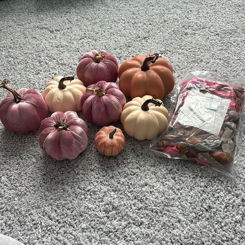Pumpkin baby shower decorations